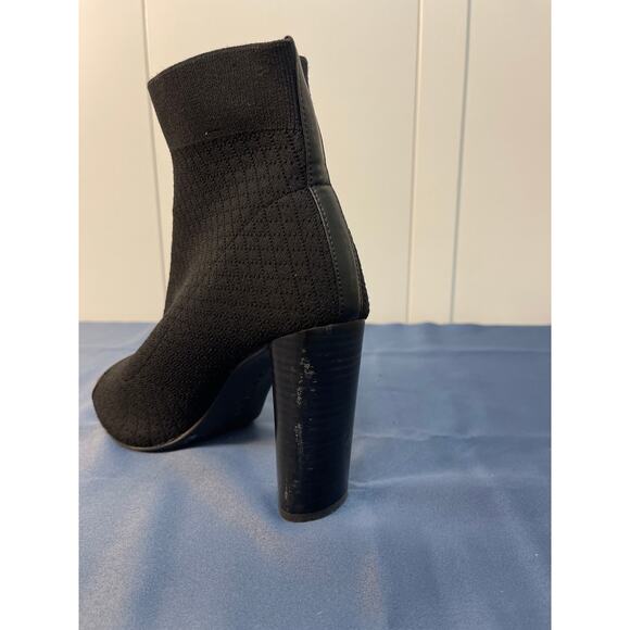 Gianni Bini Women’s Bergen Stretch Peep Toe Sock Booties Color Black Size 8M - Picture 9 of 11